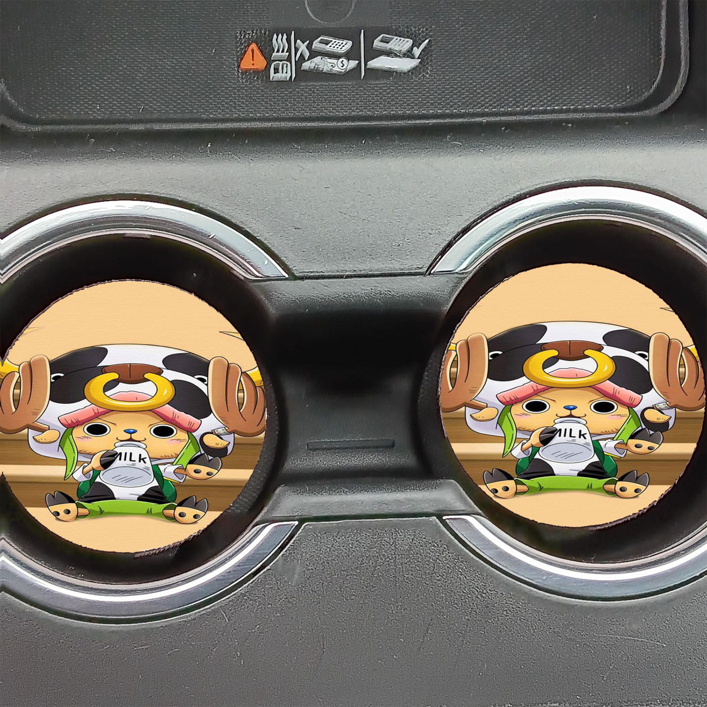 Baby Chopper One Piece Drink Milk Car Coasters