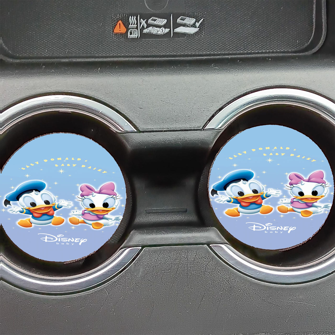 Baby Donald And Daisy Duck Wallpaper Car Coasters