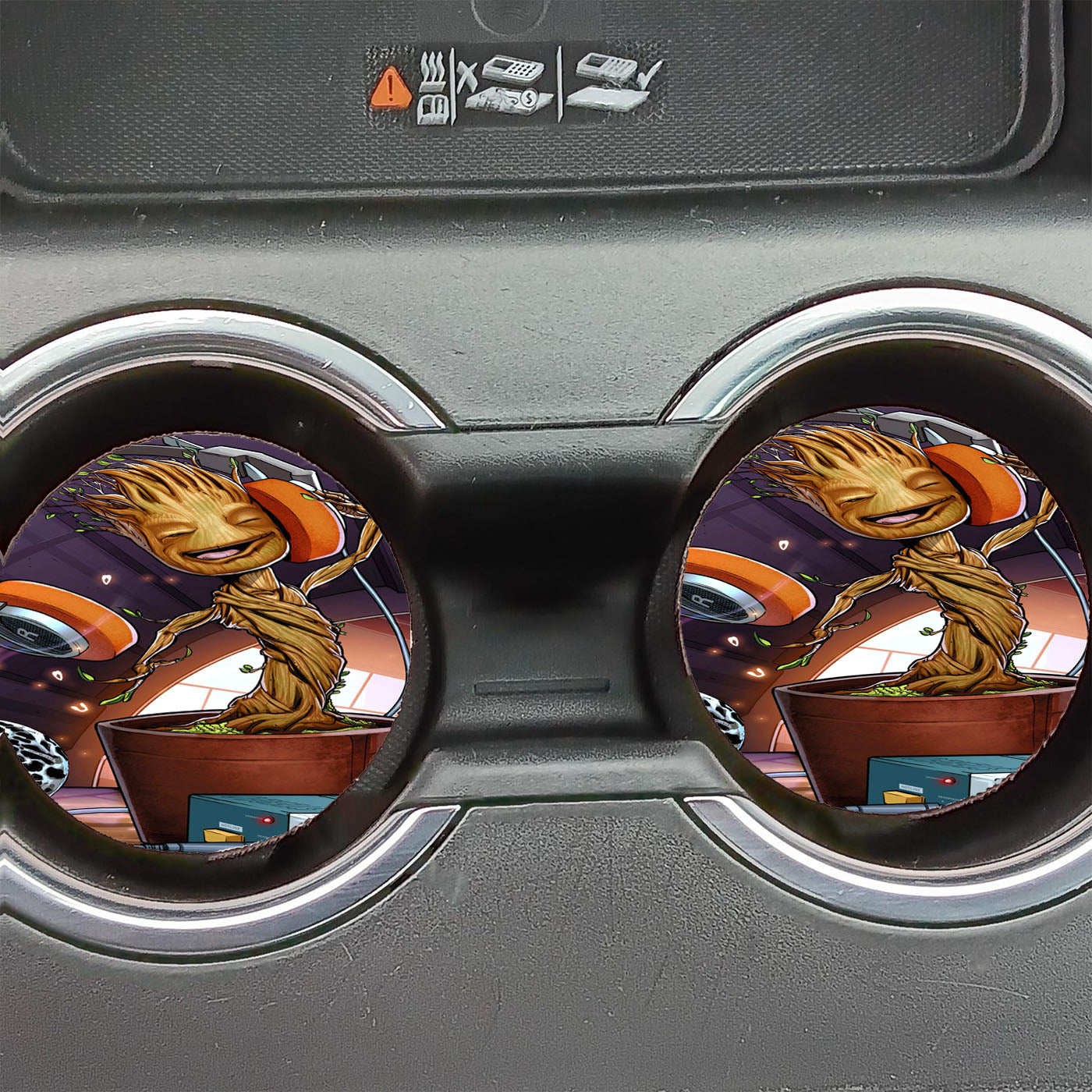 Baby Groot I Am Guardians Of The Galaxy Rocket Art Car Coasters