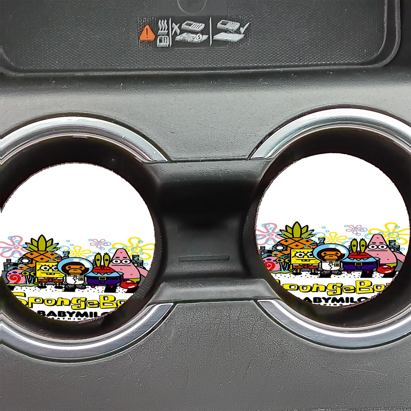 Baby Milo X Spongebob Squarepants And Friends Car Coasters