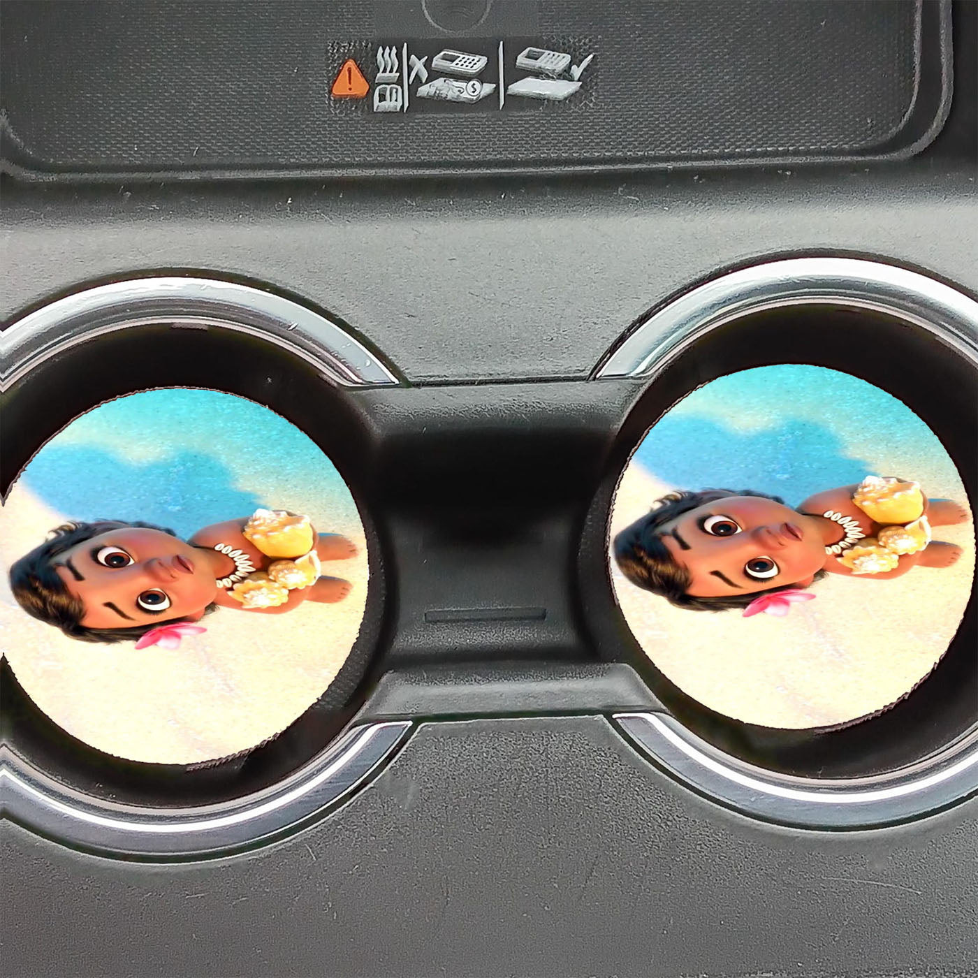 Baby Moana Car Coasters
