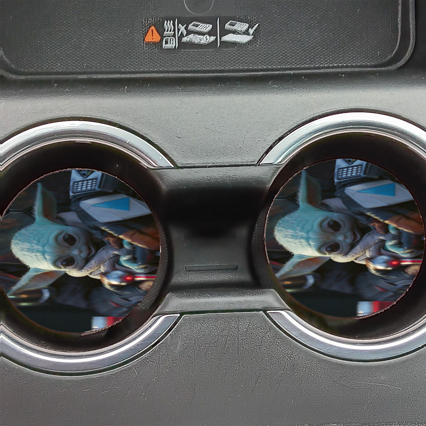 Baby Yoda Drive Car Coasters