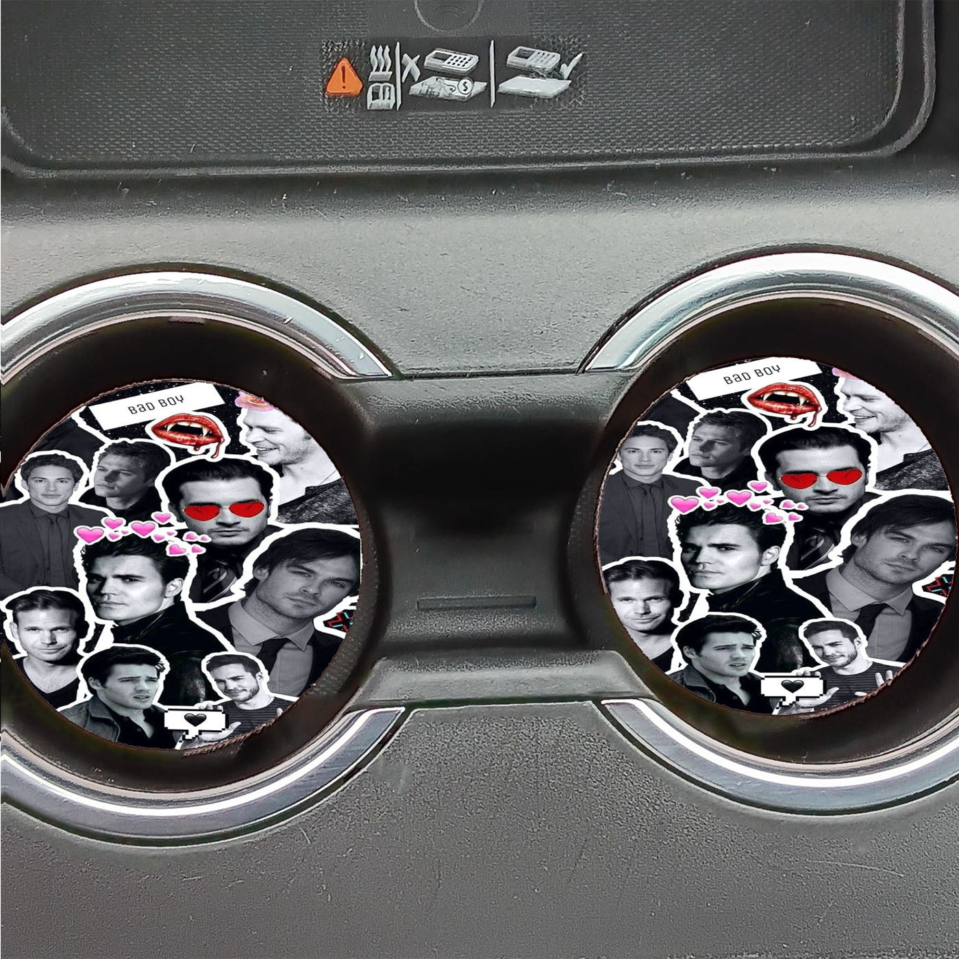 Bad Boys The Vampire Diaries Collages Car Coasters