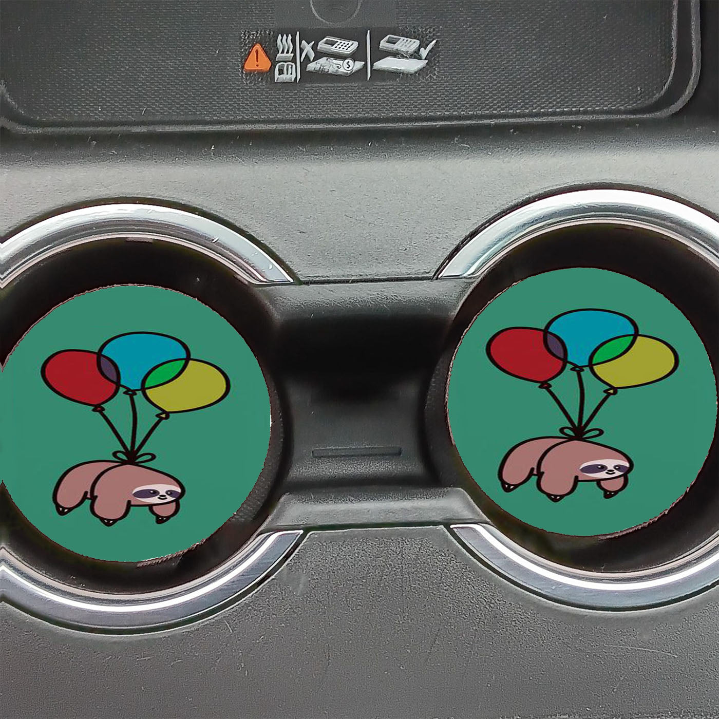 Balloon Sloth Car Coasters