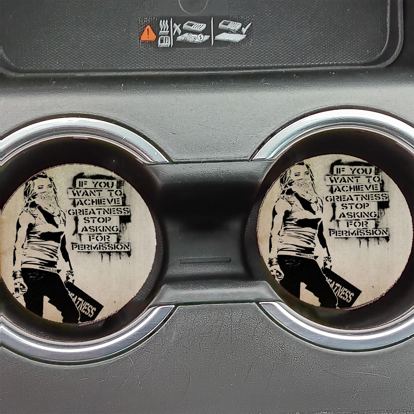Banksy Art 3 Car Coasters