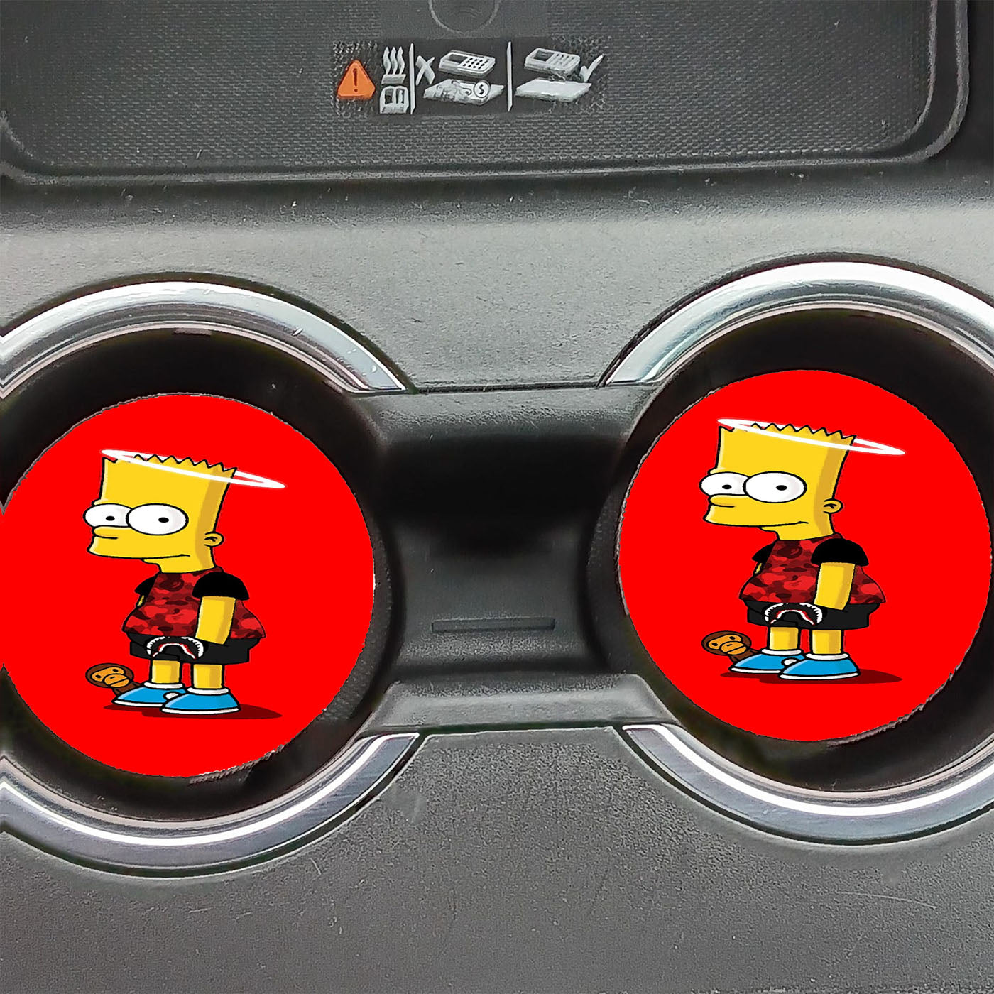 Bape Bart Car Coasters