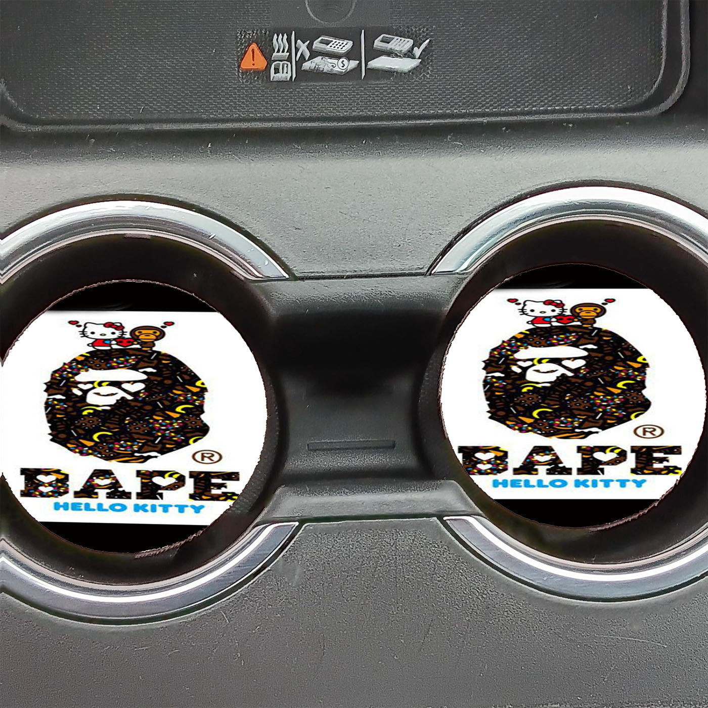Bape Hello Kitty Car Coasters