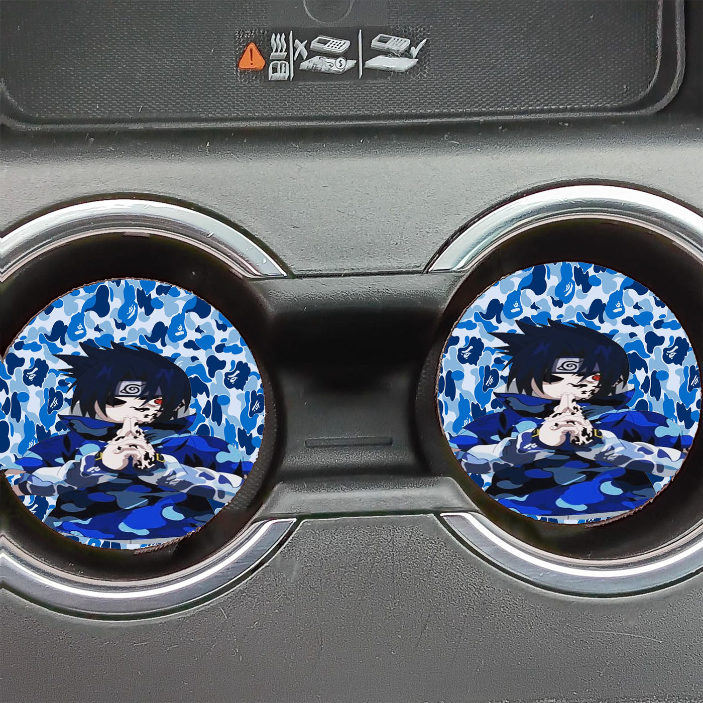 Bape X Sasuke Car Coasters