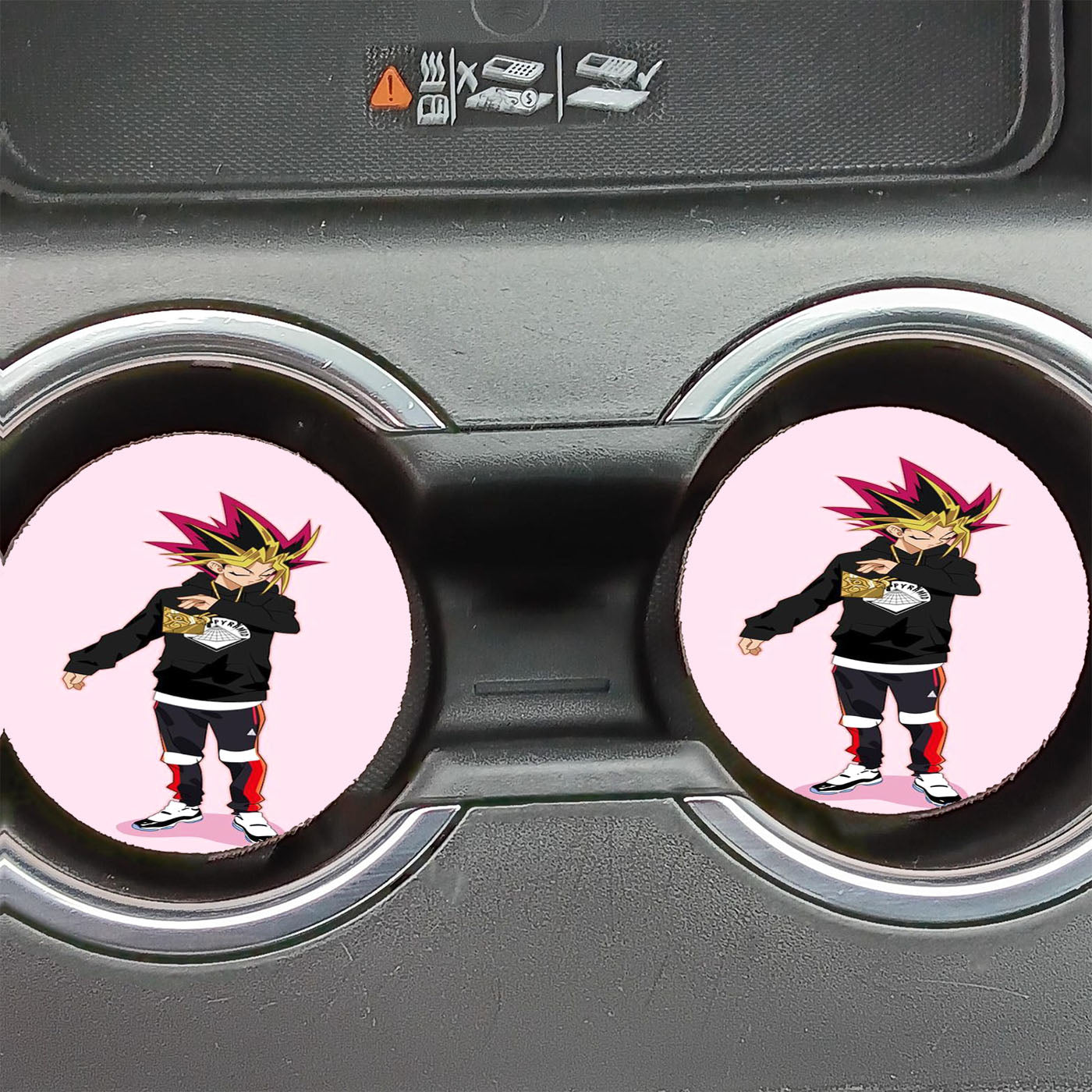 Bape Yugi Motou Zelda Eye Car Coasters