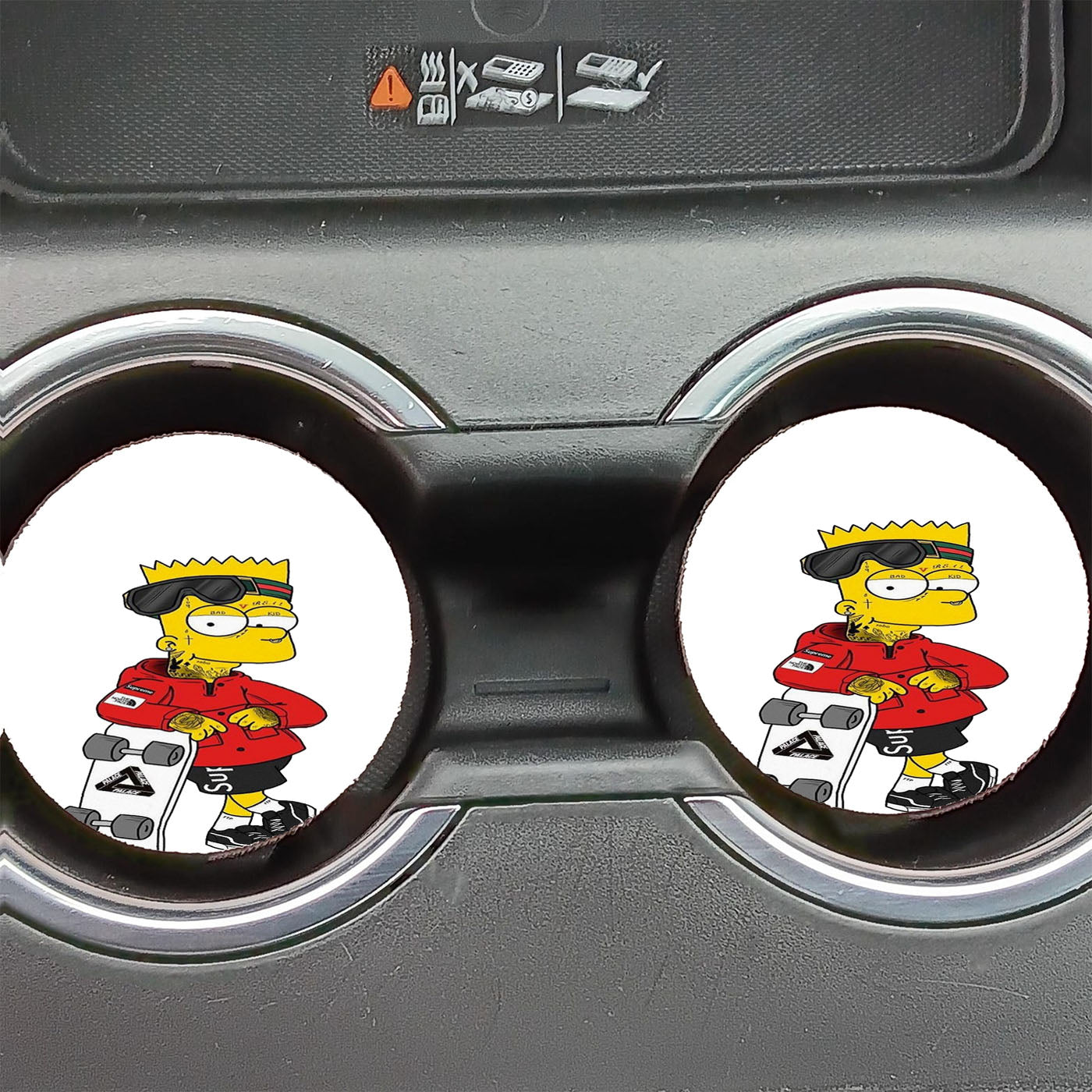 Bart Simpson Hyperbeast  Car Coasters
