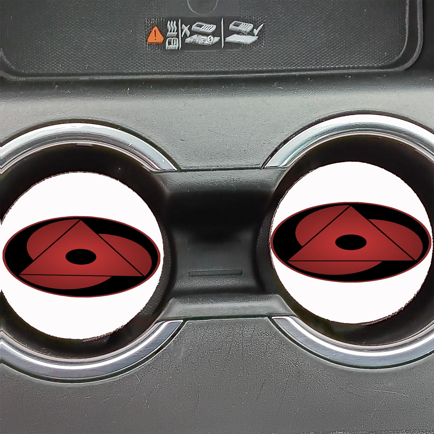 Baru Uchiha Mangekyou Sharingan Car Coasters