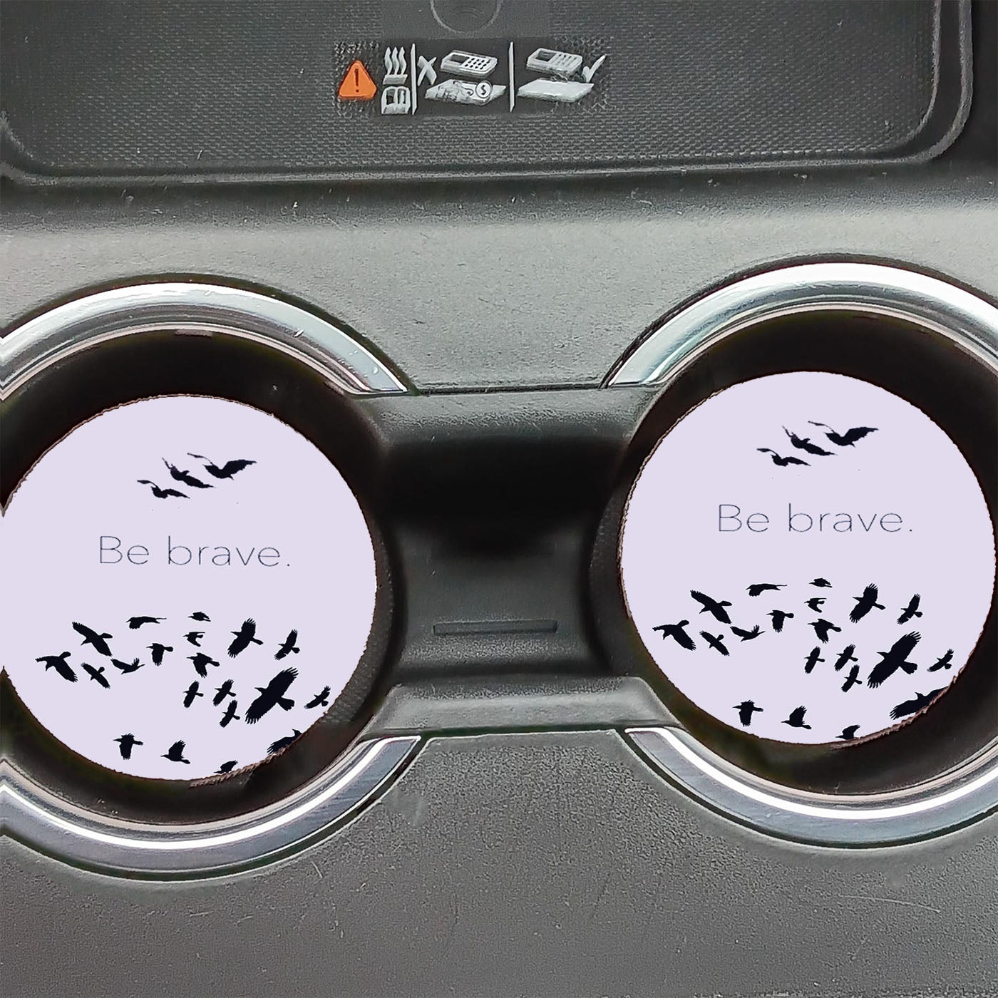 Be Brave Divergent Car Coasters