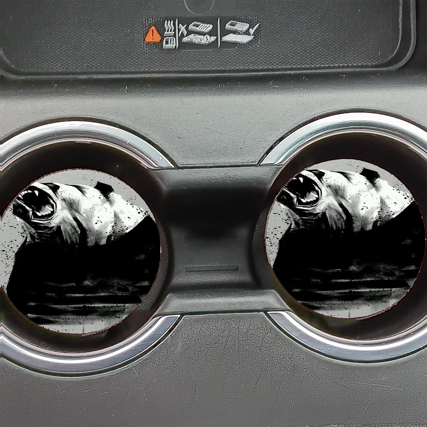 Bear Angry Car Coasters