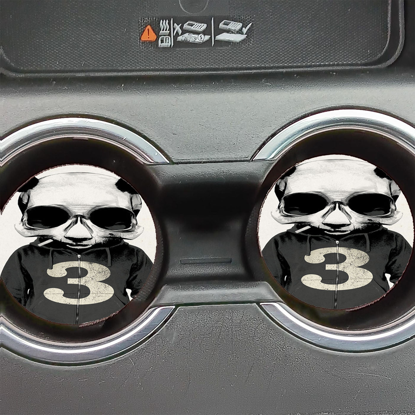 Bear Art Funky Car Coasters