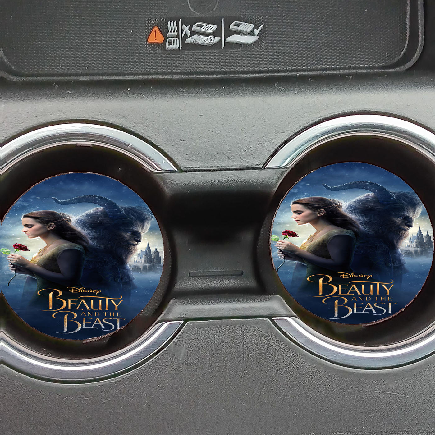 Beauty And The Beast Car Coasters