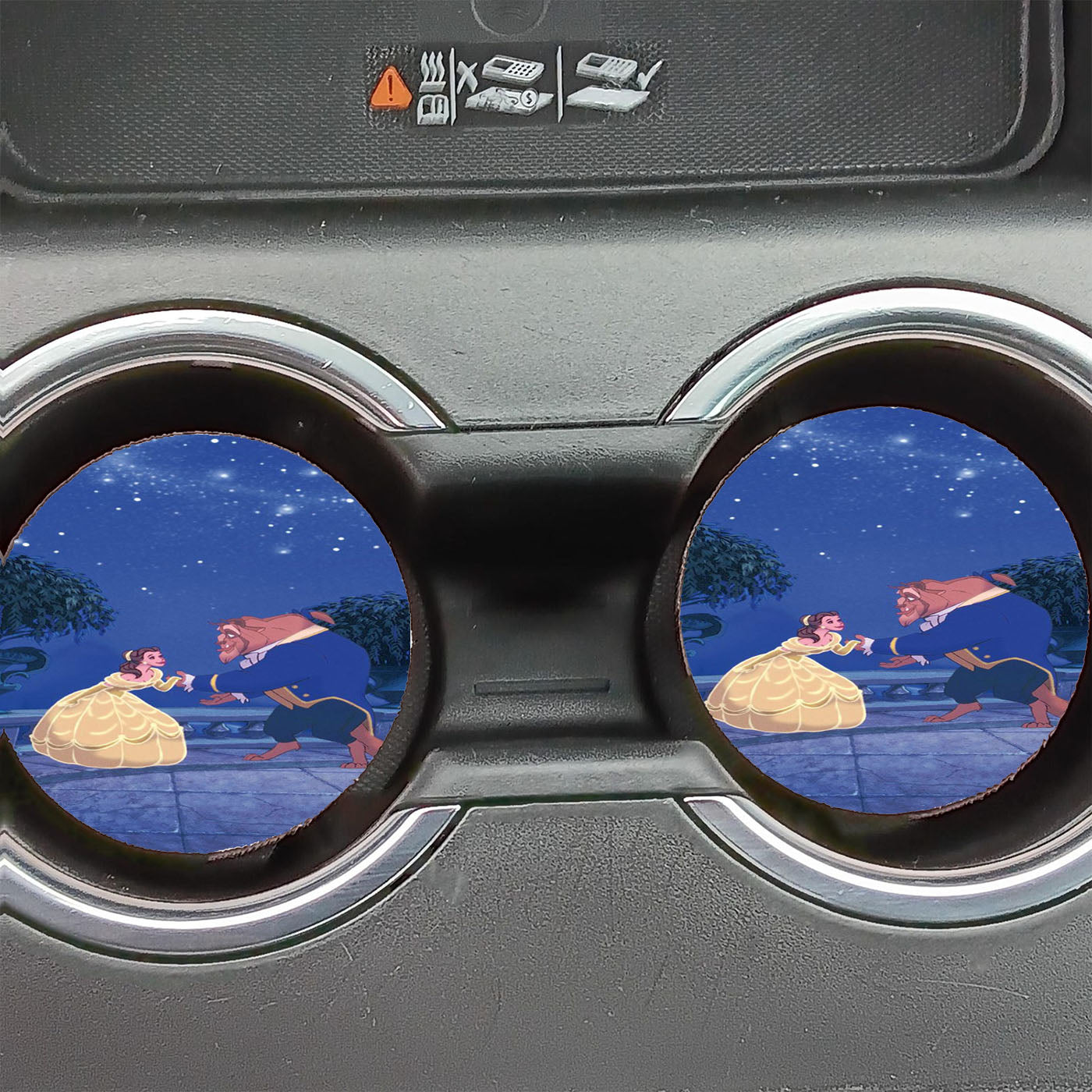 Beauty And The Beast Disney Car Coasters