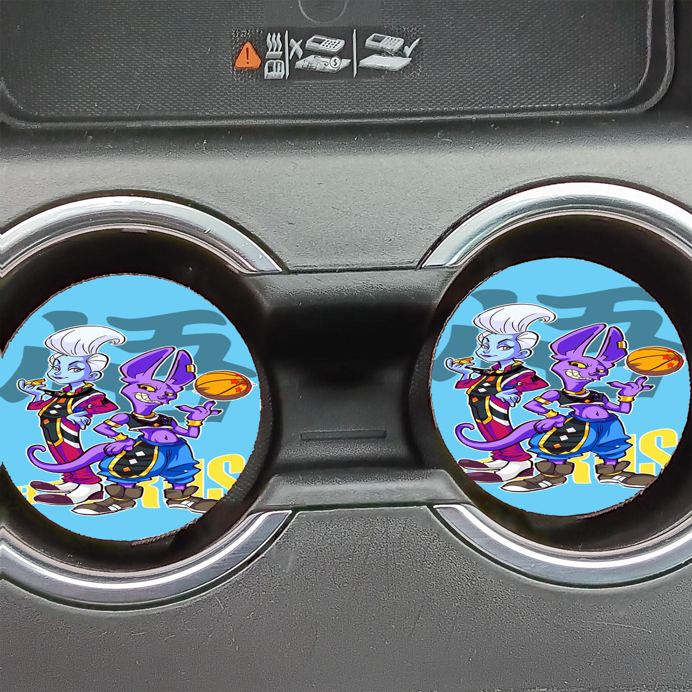 Beerus Dragonball Basket Club Car Coasters
