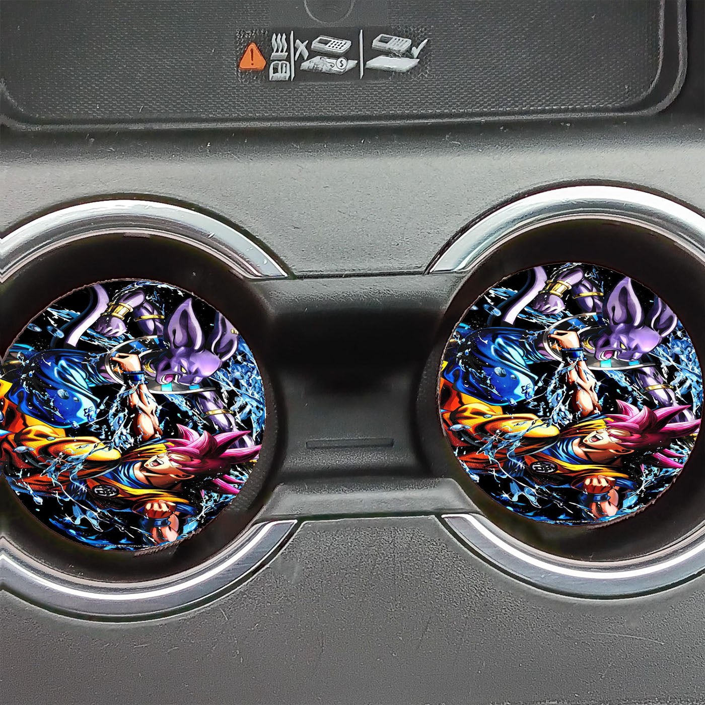 Beerus Vs Goku Car Coasters