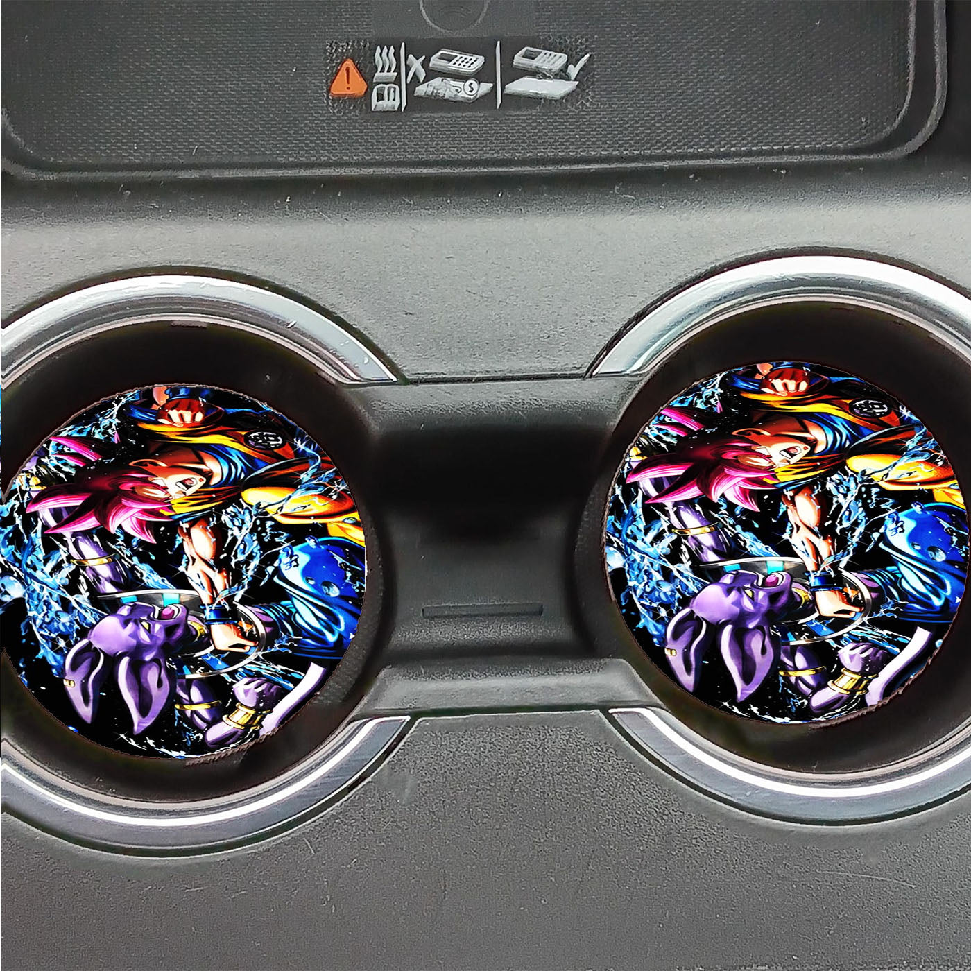 Beeruz Vs God Goku Car Coasters