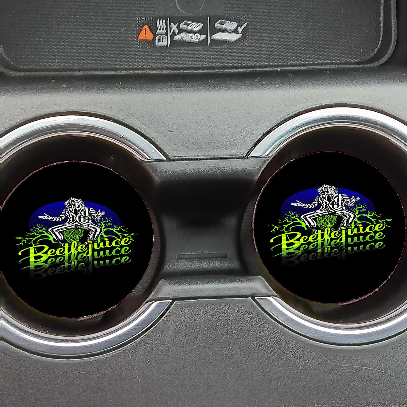 Beetlejuice Comedy Horror Movie Car Coasters