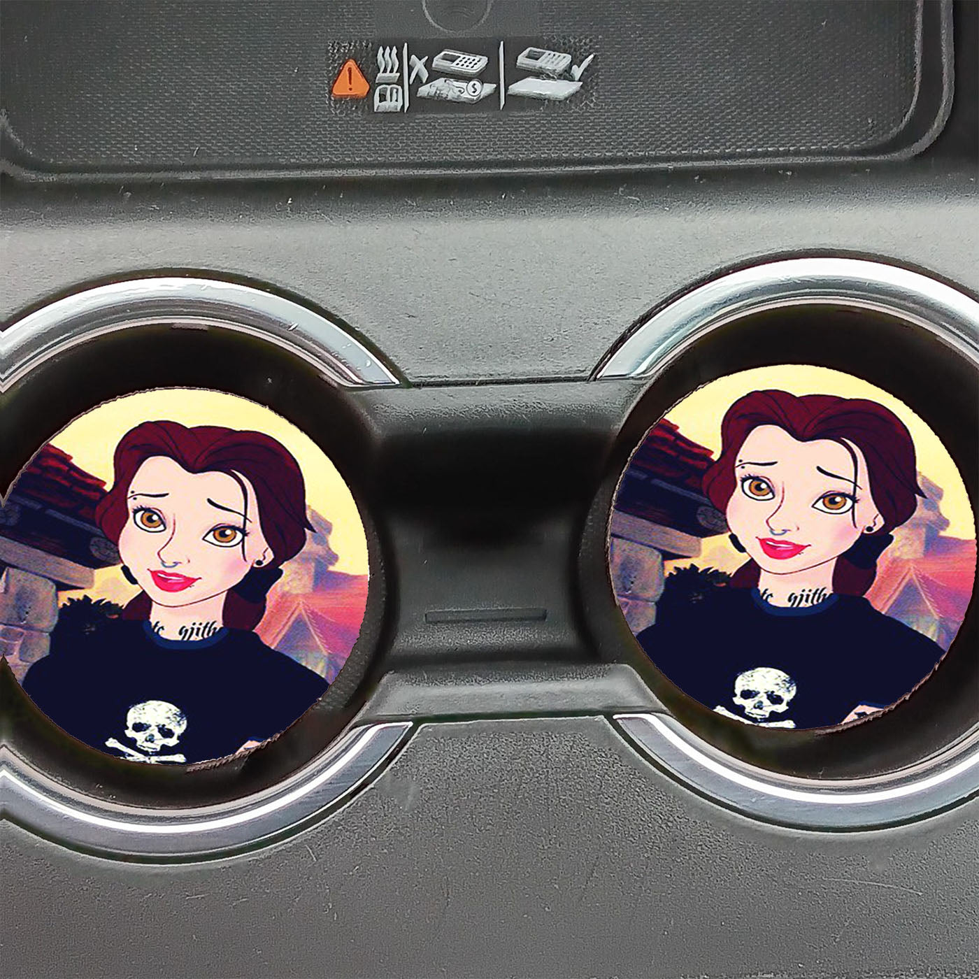 Belle Punk Car Coasters