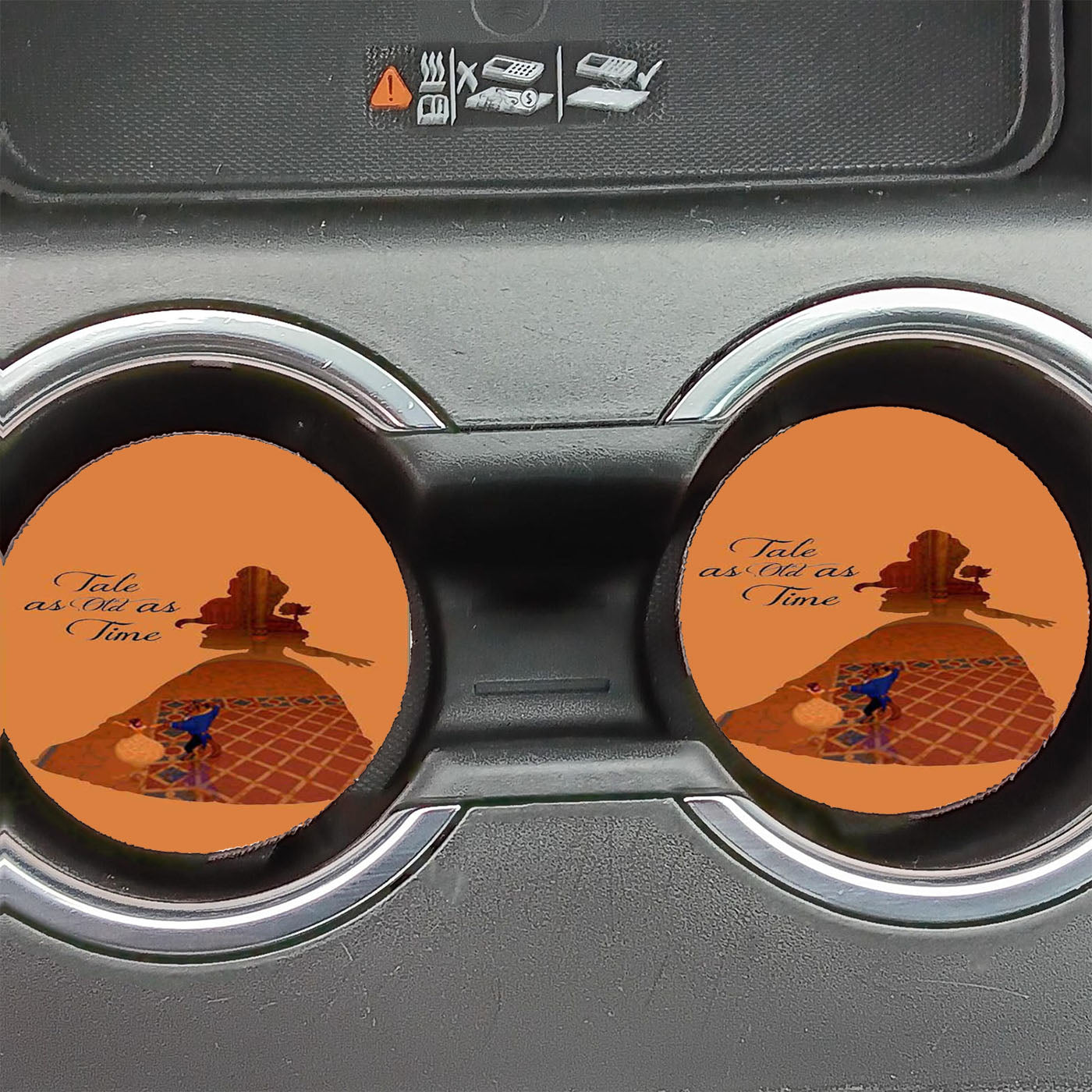 Belle Quote Beauty The Beast Disney Car Coasters