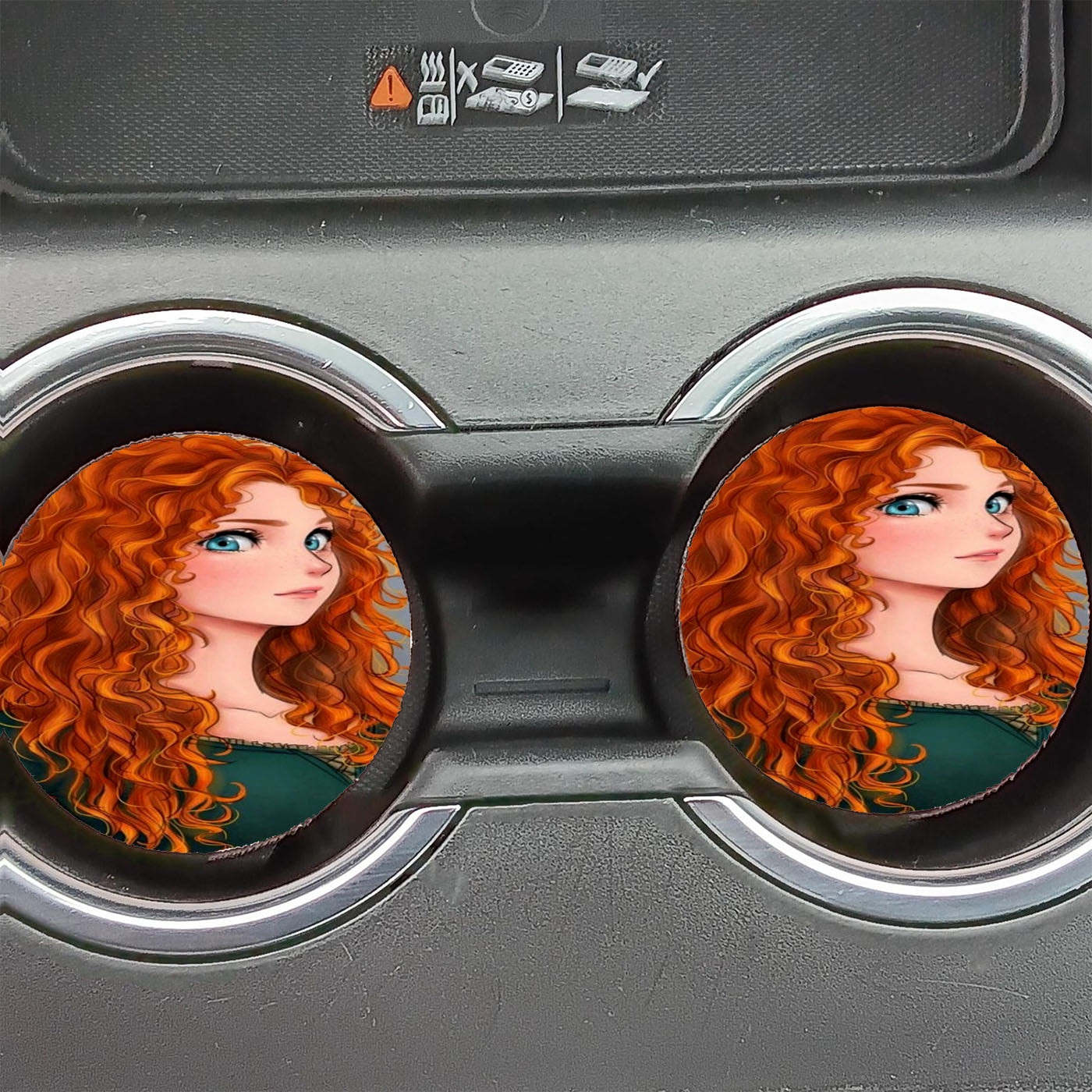 Best Brave Movie Merida Car Coasters