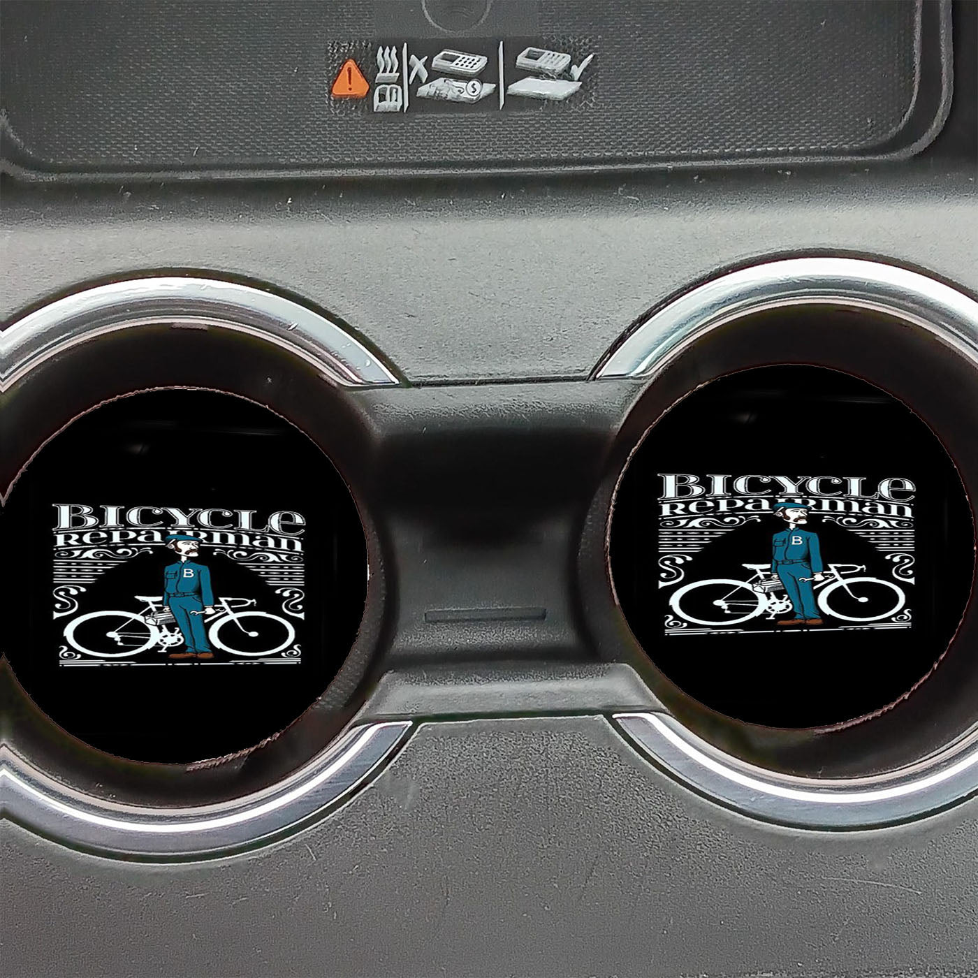 Bicycle Repair Man Monty Python Super Hero Comics Tv Show Car Coasters