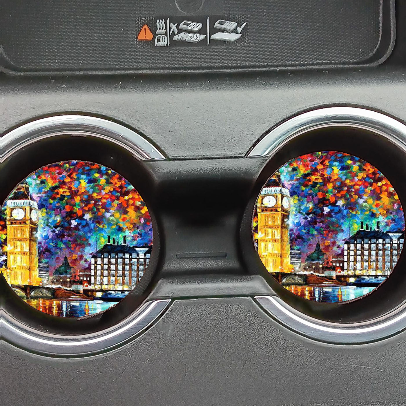 Big Ben London Art  Car Coasters