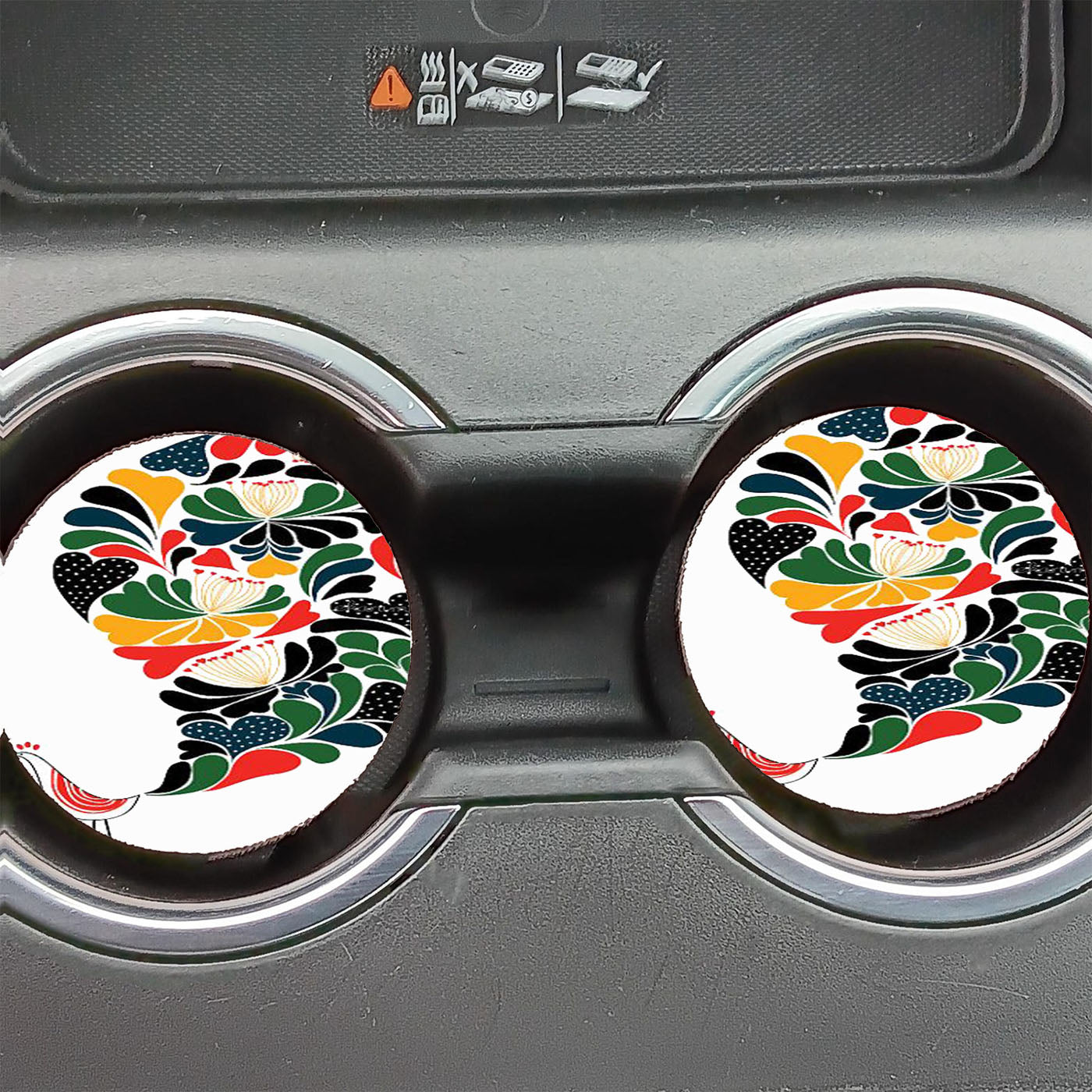 Bird Moon Day Colour Full Disney Car Coasters