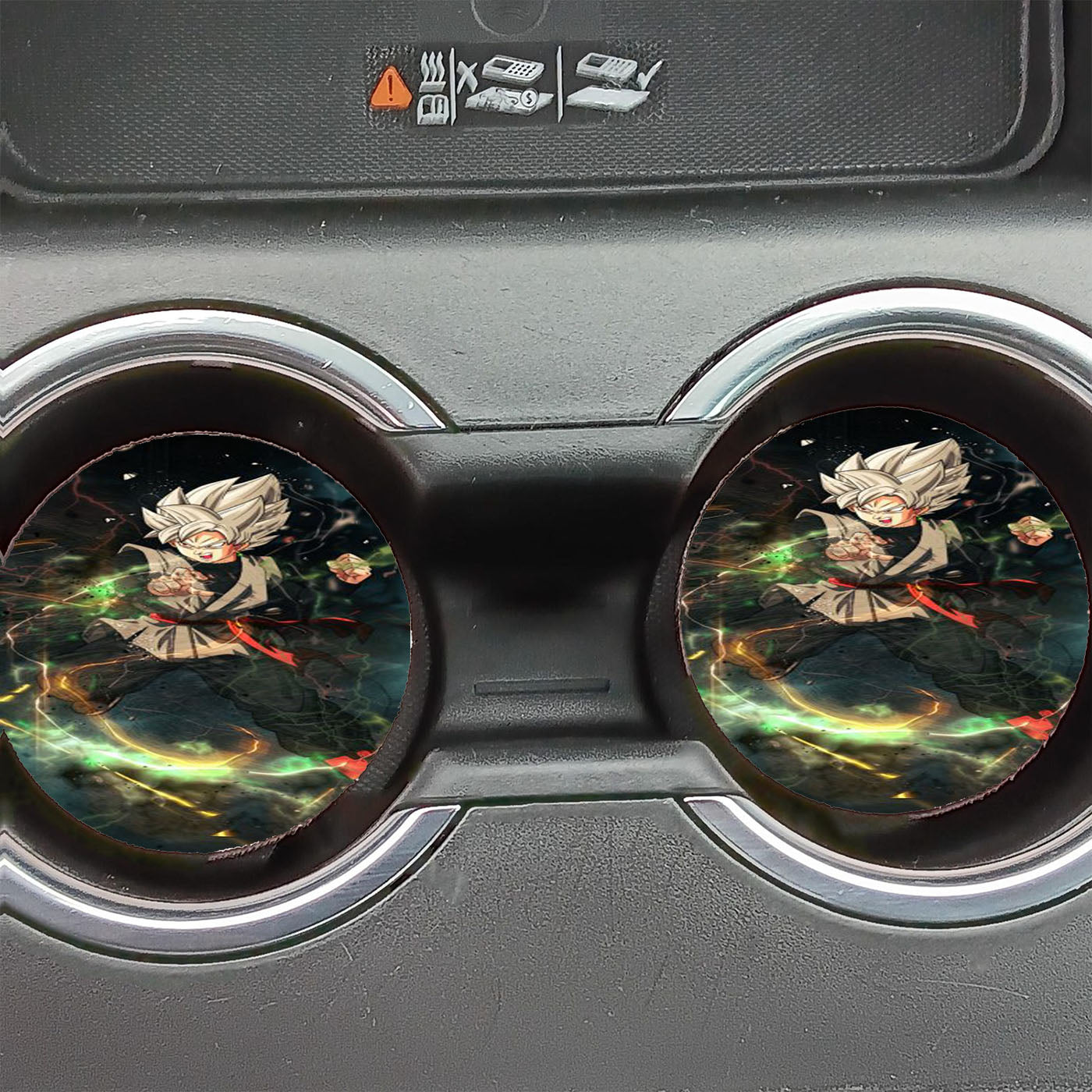 Black Goku Dbs Car Coasters