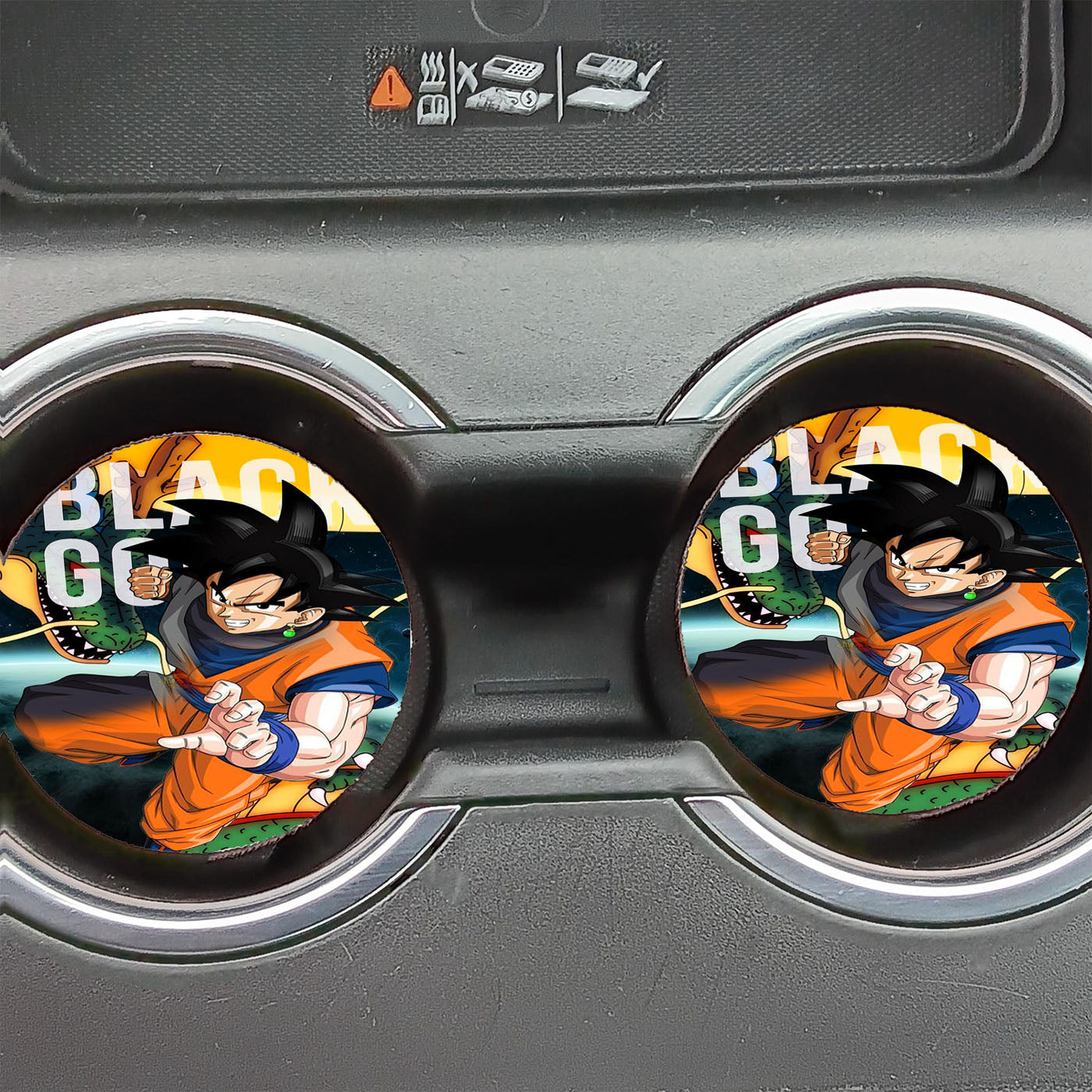 Black Goku Dragon Ball Car Coasters