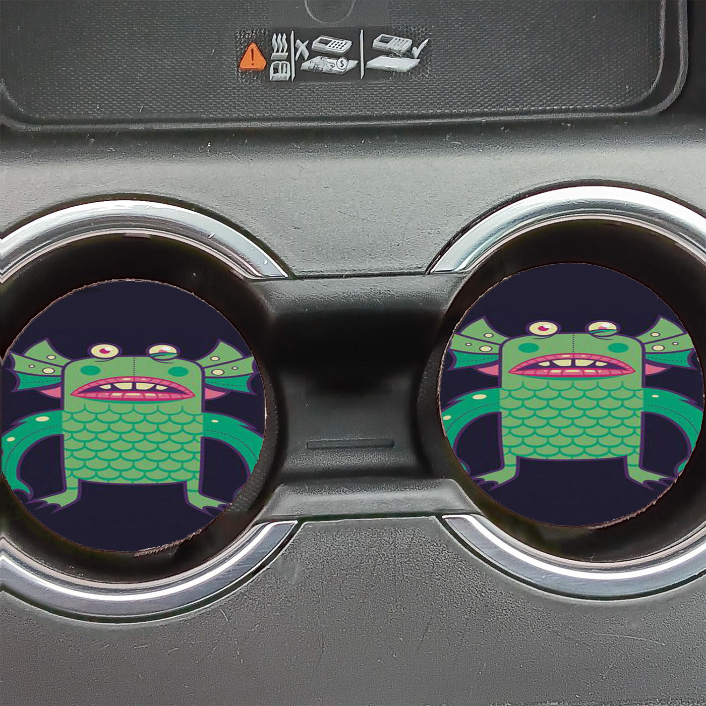 Black Lagoon Monster'S Ugly Brother Car Coasters