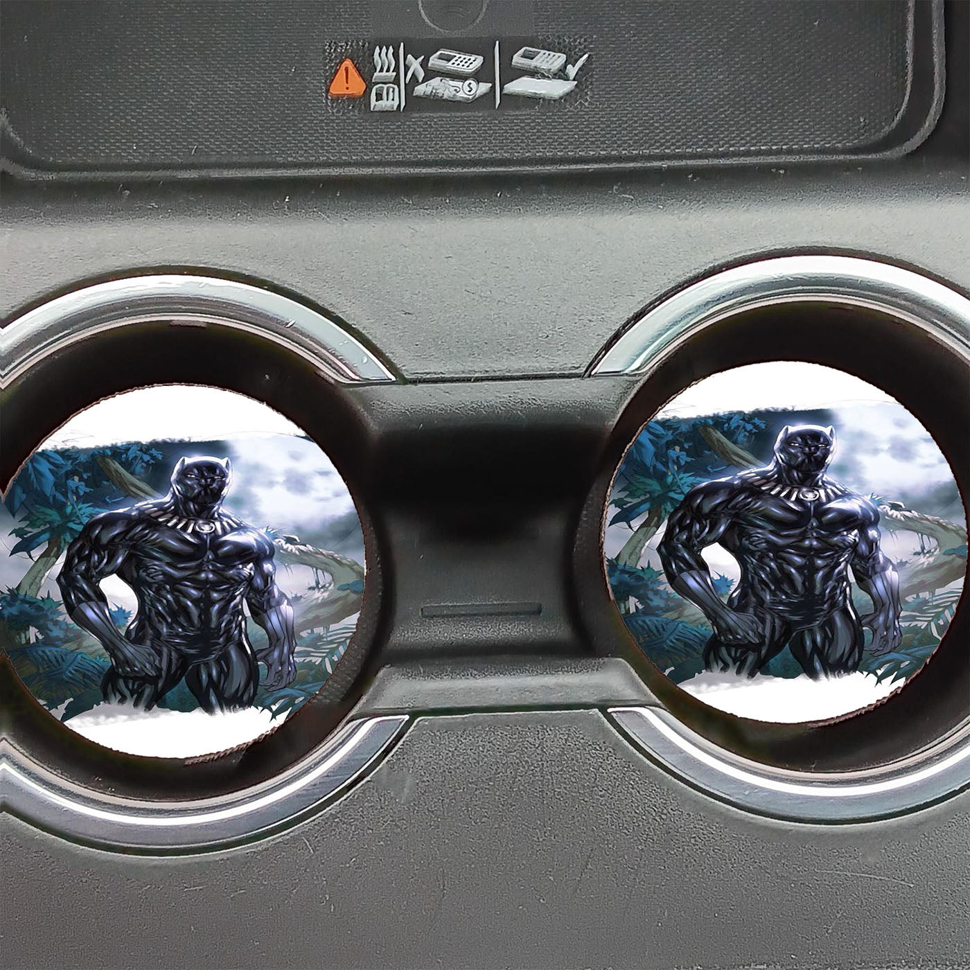 Black Panther Art  Car Coasters