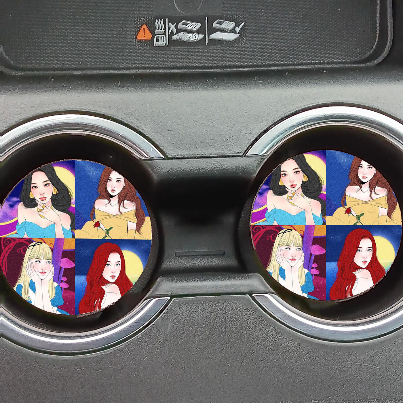 Blackpink Princess Car Coasters