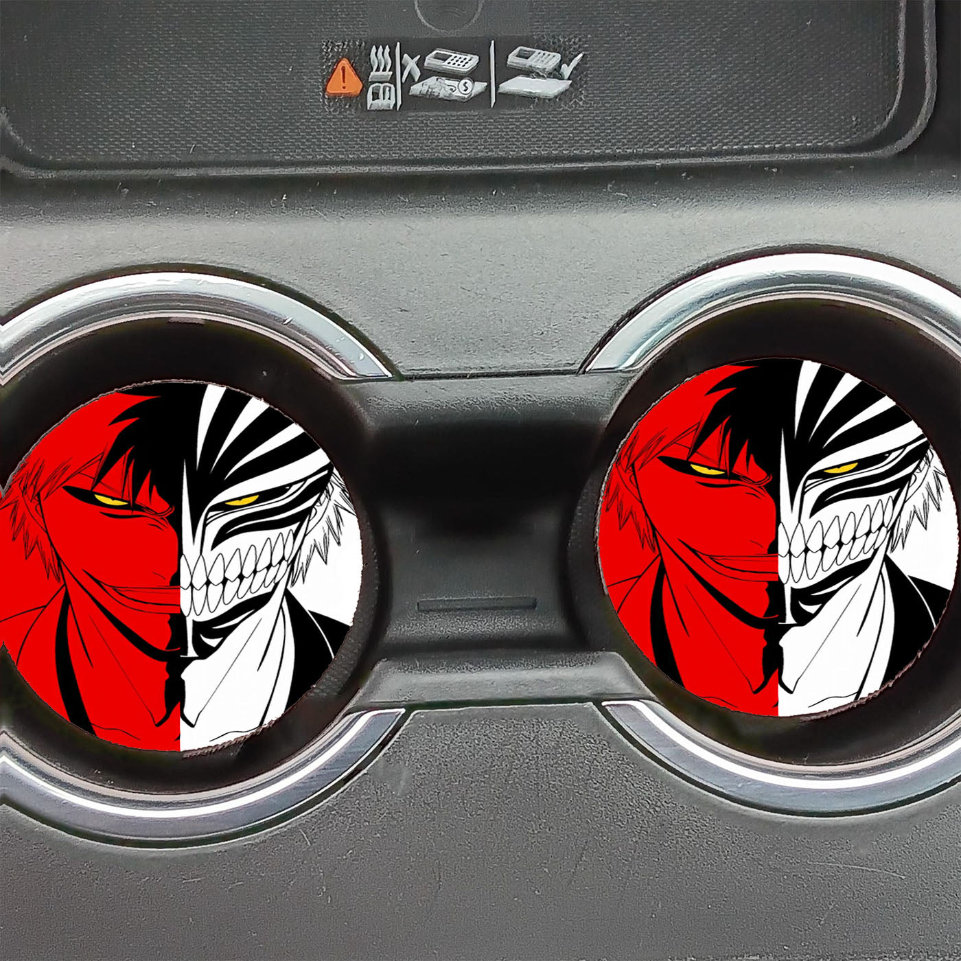 Bleach Ichigo Kurosaki Wallpaper Car Coasters