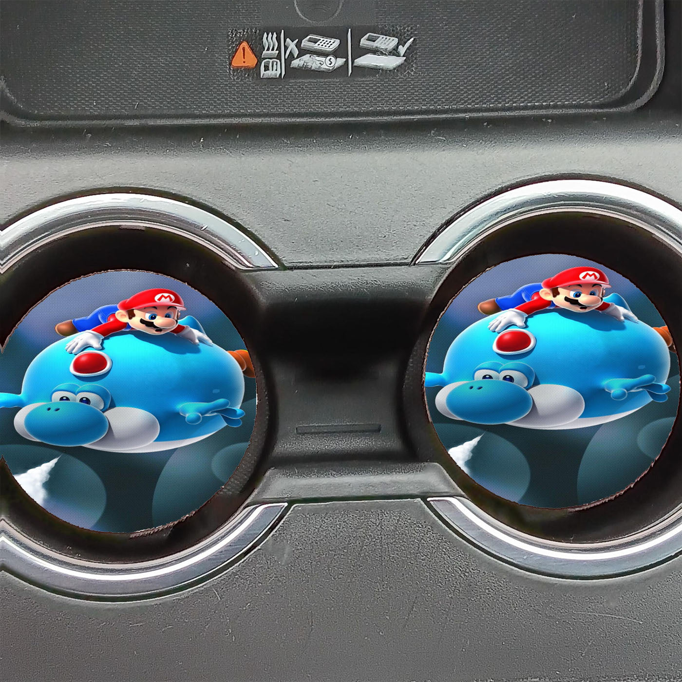 Blimp Yoshi Power Up Super Mario Galaxy Car Coasters