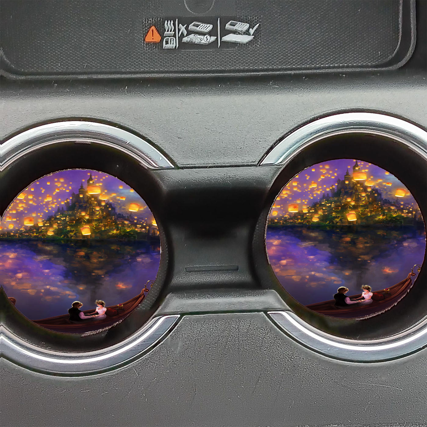 Boat Lights Rapunzel Car Coasters