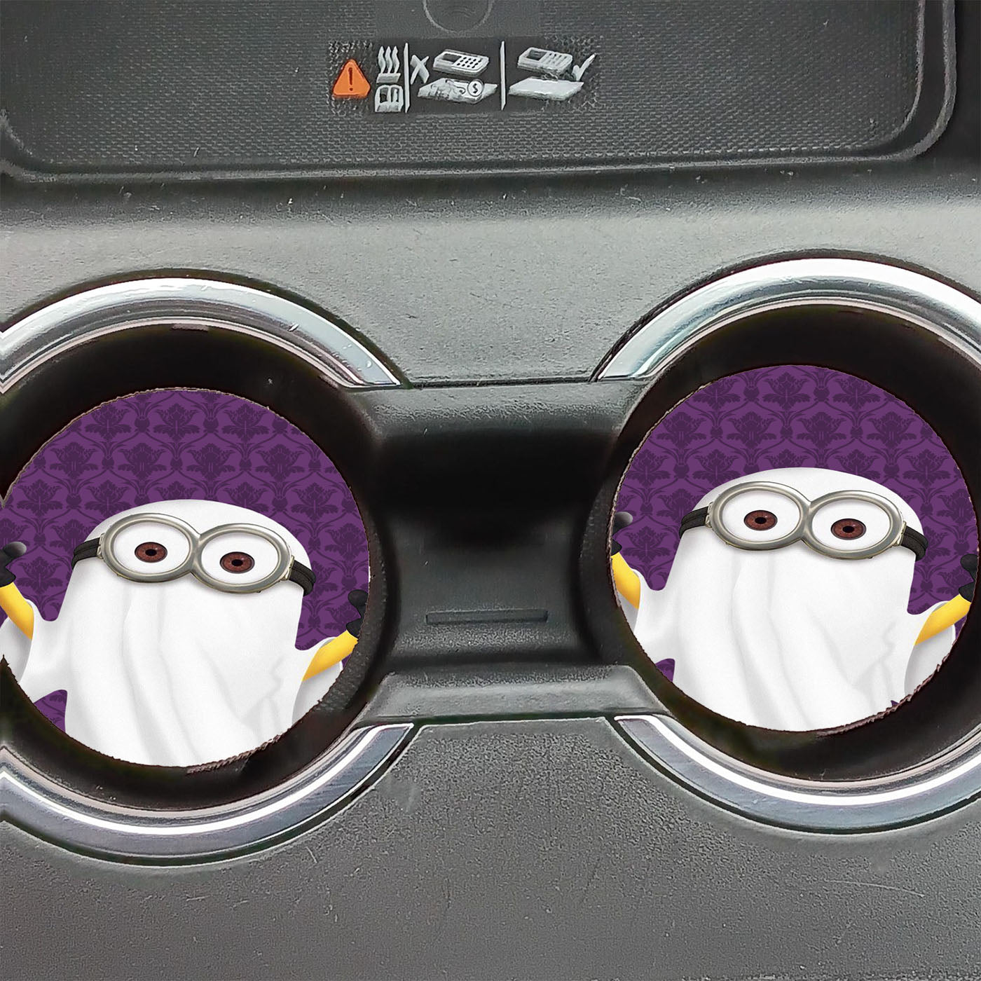 Bob Vampire Minions Halloween Ghost Car Coasters