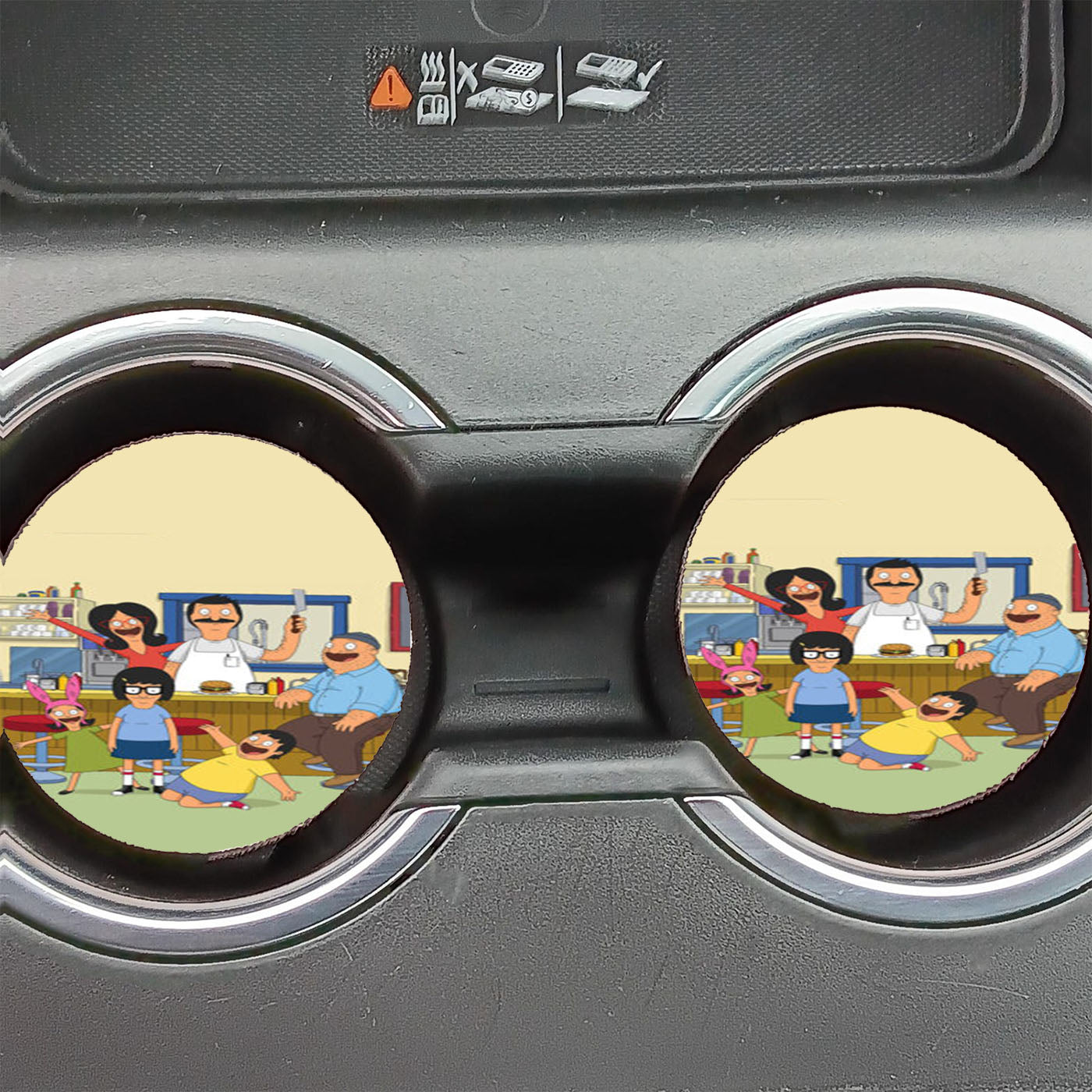 Bobs Burgers Car Coasters