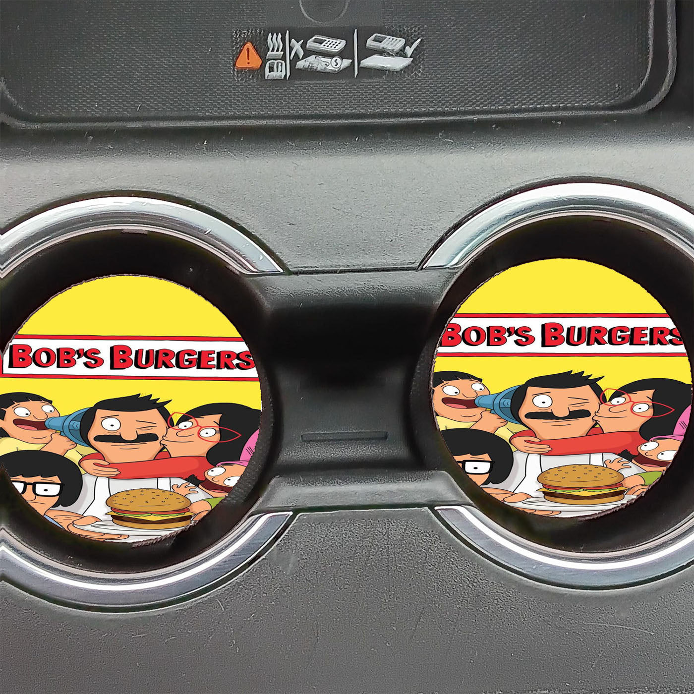 Bobs Burgers Cartoon Car Coasters
