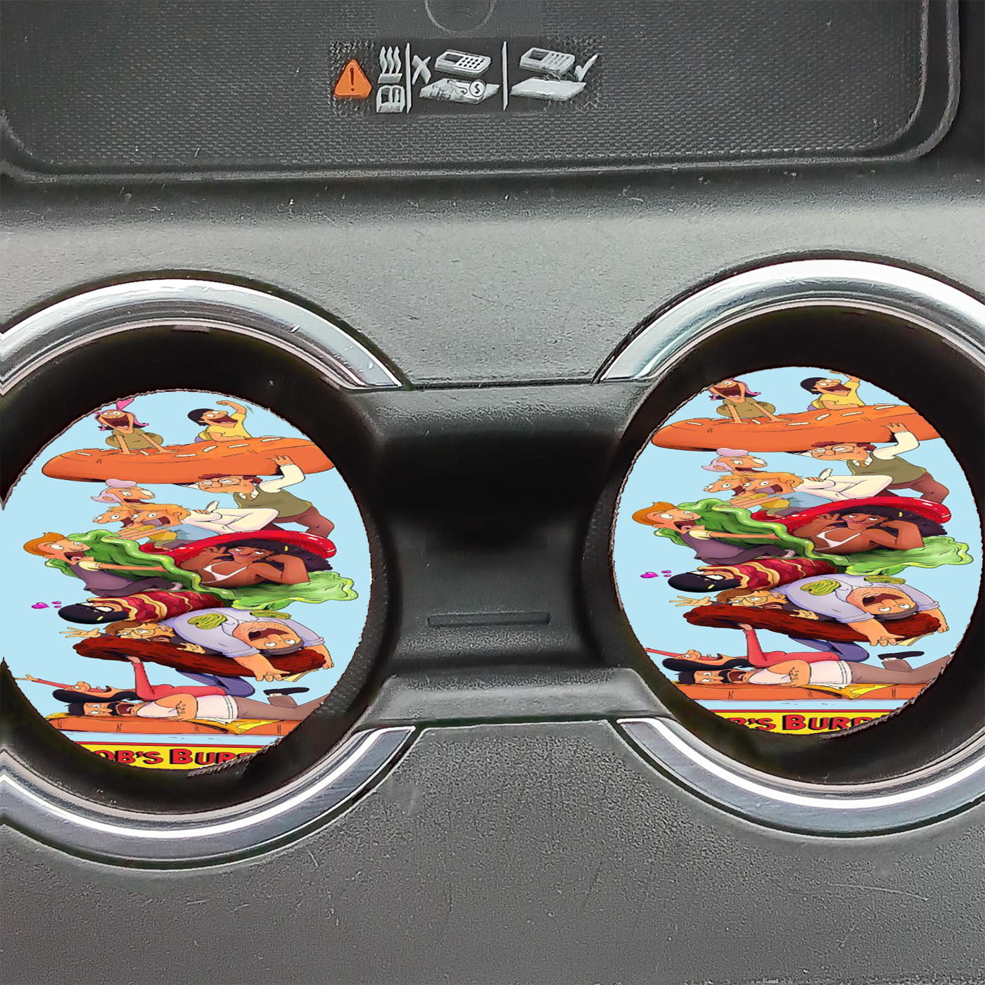 Bobs Burgers Family Car Coasters