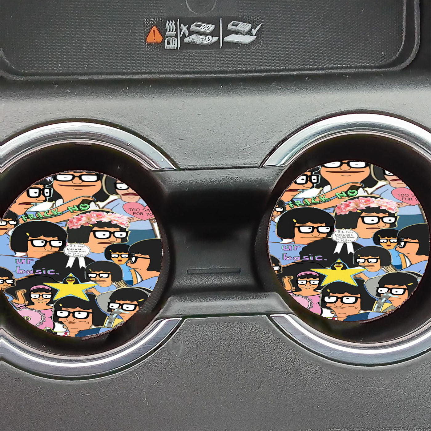 Bobs Burgers Girls Car Coasters