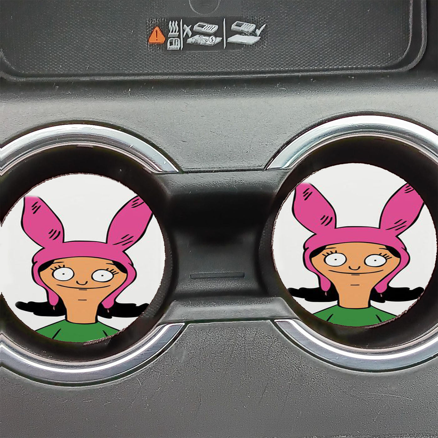 Bobs Burgers Louise Stickers Car Coasters