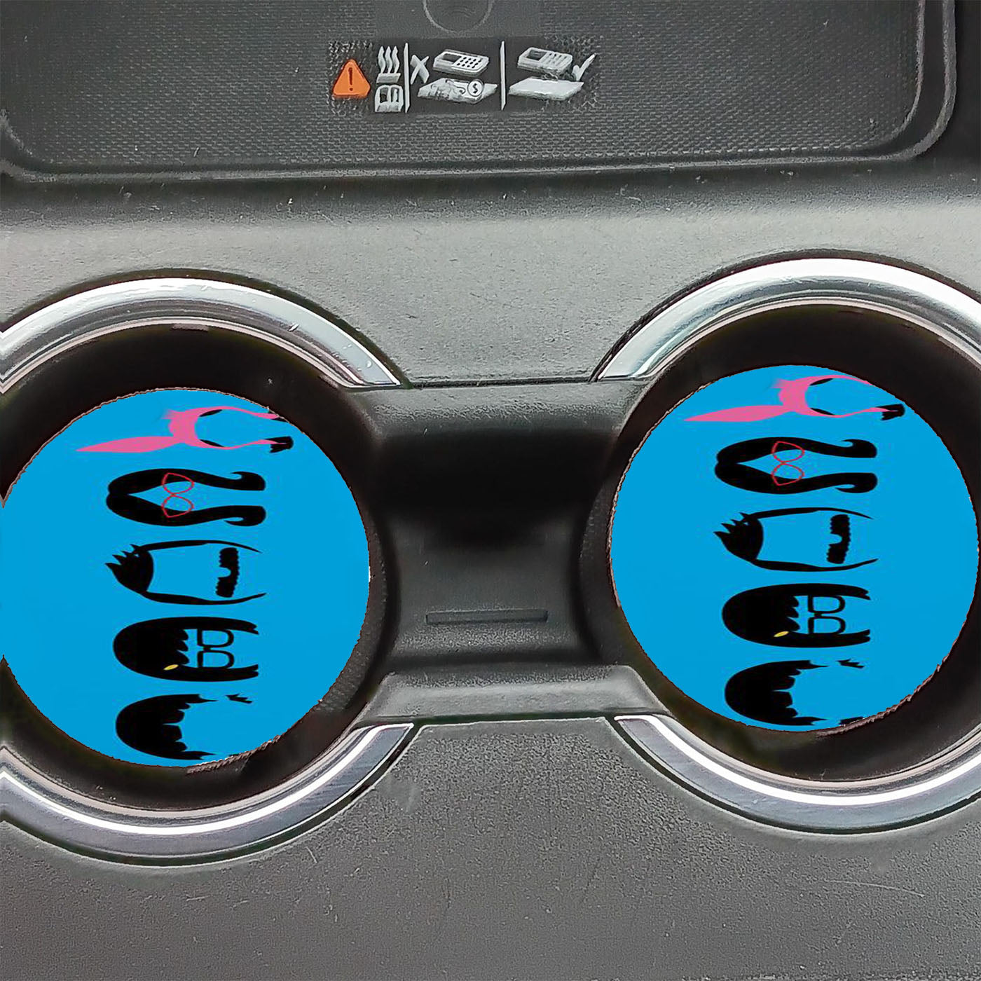 Bobs Burgers Minimalist Car Coasters