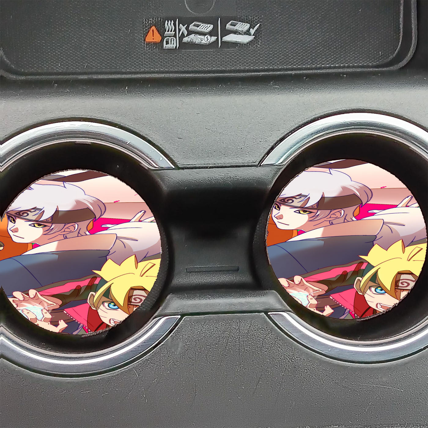 Boruto Uzumaki And Orochimaru Sons Car Coasters