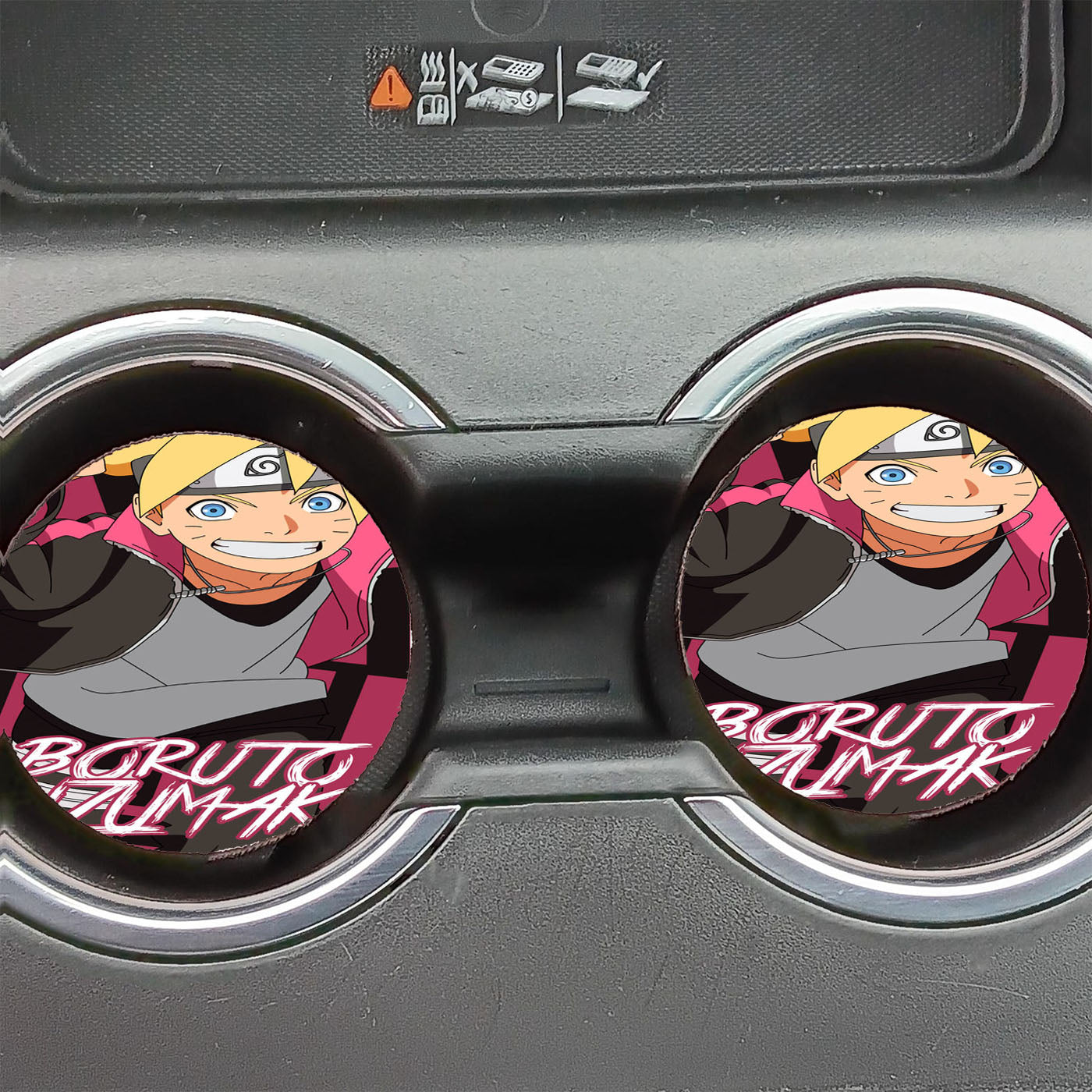 Boruto Uzumaki Smile Face Car Coasters