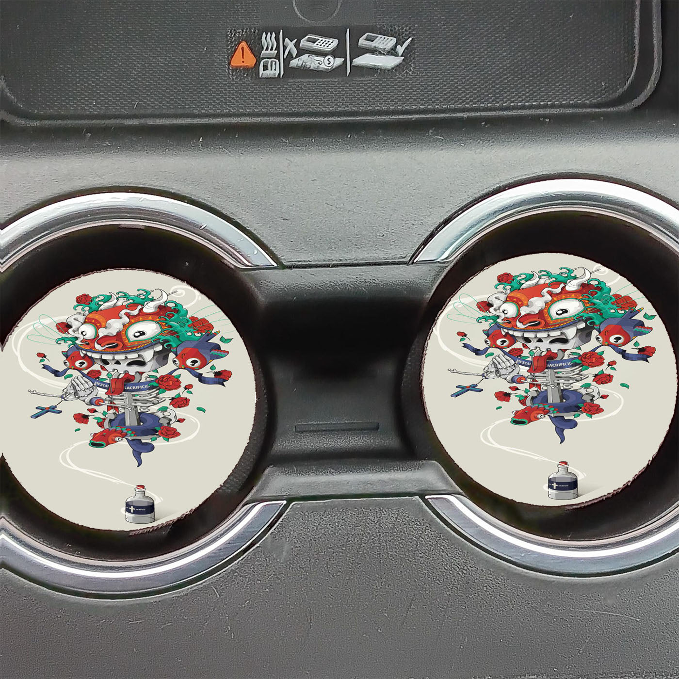 Bottle Art China  Car Coasters