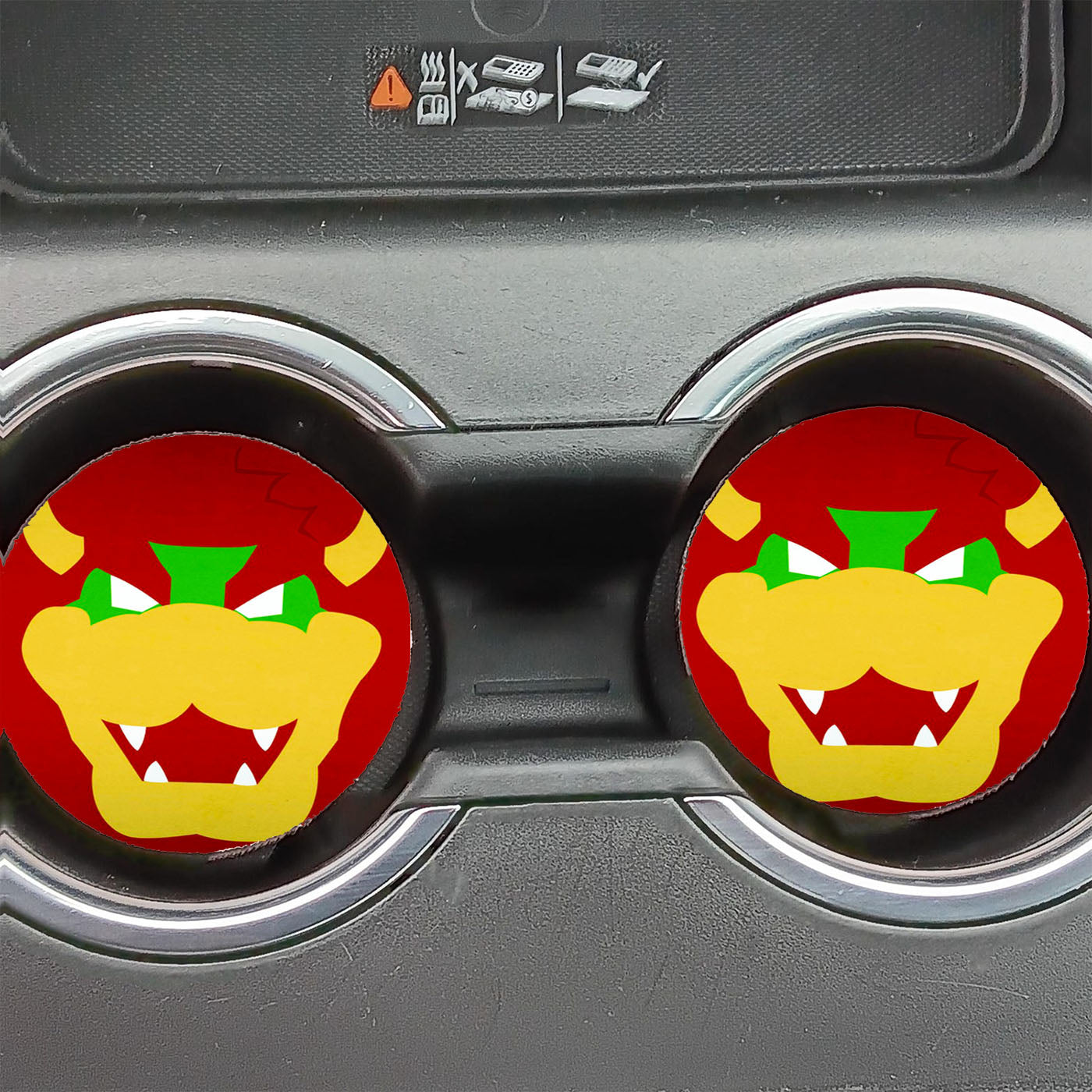 Bowser Super Mario Bros Vector Car Coasters