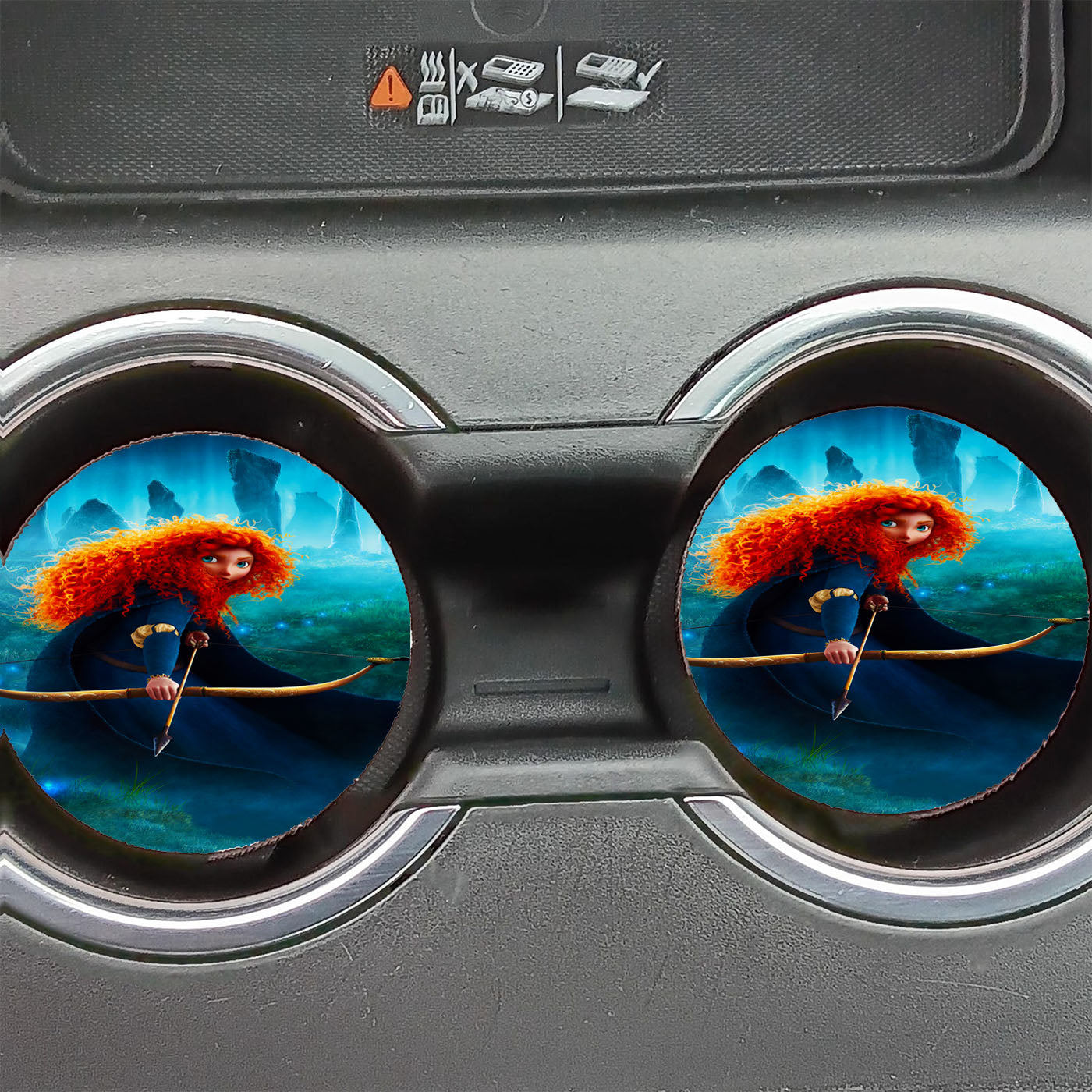 Brave Princess Merida Car Coasters